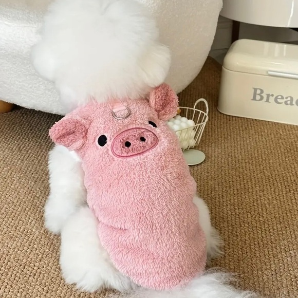 Cozy Pink Pig Pet Costume - Picture 1 of 3